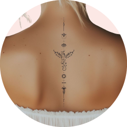 Temporäre Körper-Tattoos