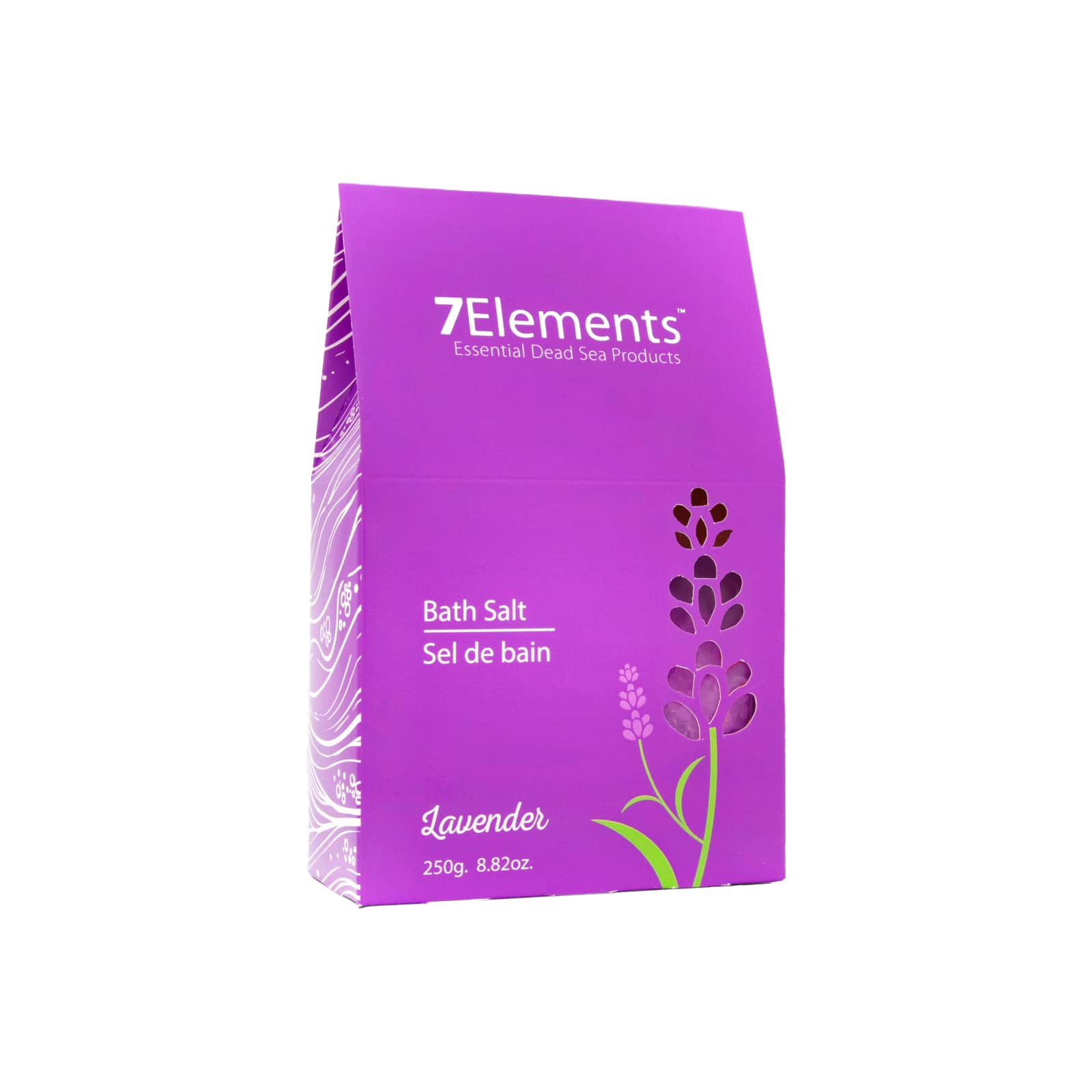 7 Elements ملح البحر الميت للاستحمام برائحة اللافندر من 7 إليمنتس 250 جرام - 2