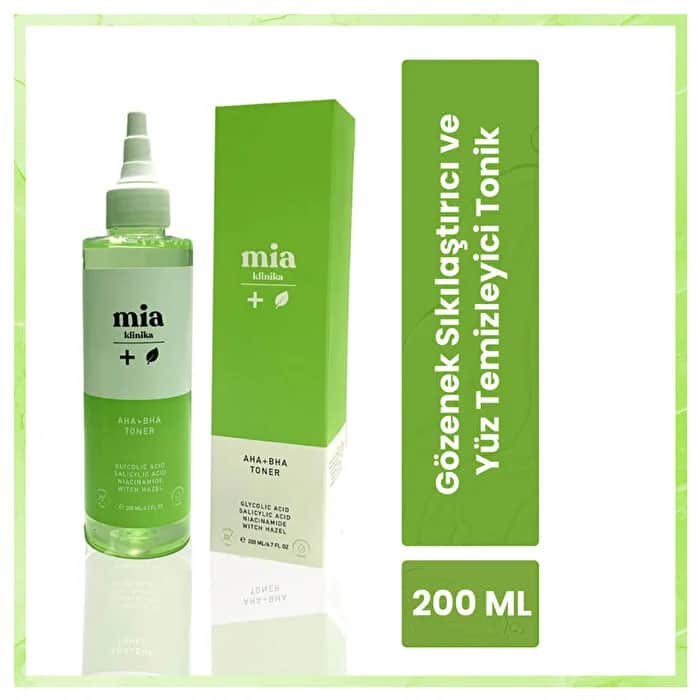 Mia Klinika تونر مزدوج الفعالية بتقنية AHA + BHA من ميا كلينيكا 200 مل - 3