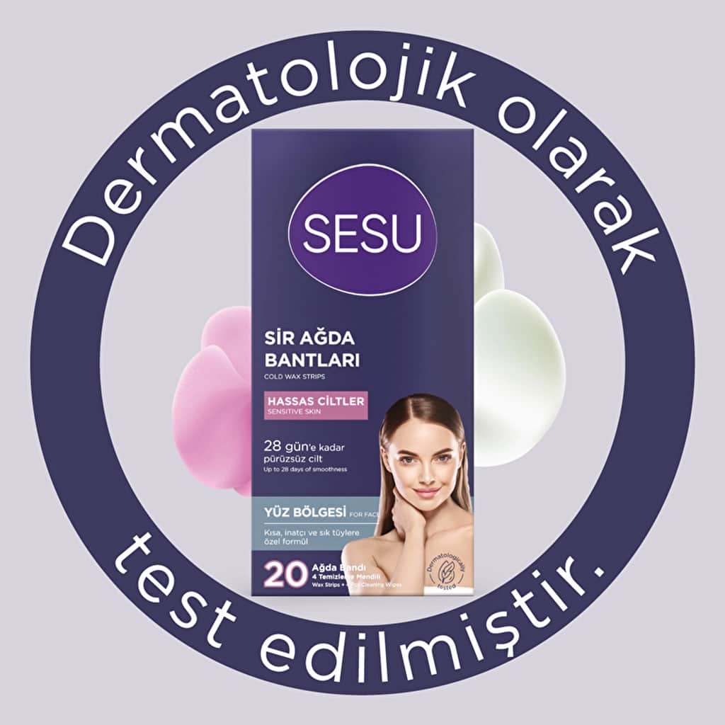 Sesu شرائح شمع سيسو للوجه للبشرة الحساسة، 20 قطعة - 2