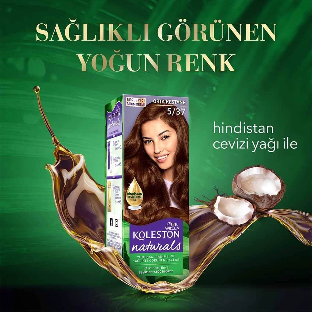 Wella Koleston صبغة شعر ويلا كولستون ناتشورالز 5/37 كستنائي متوسط - 6