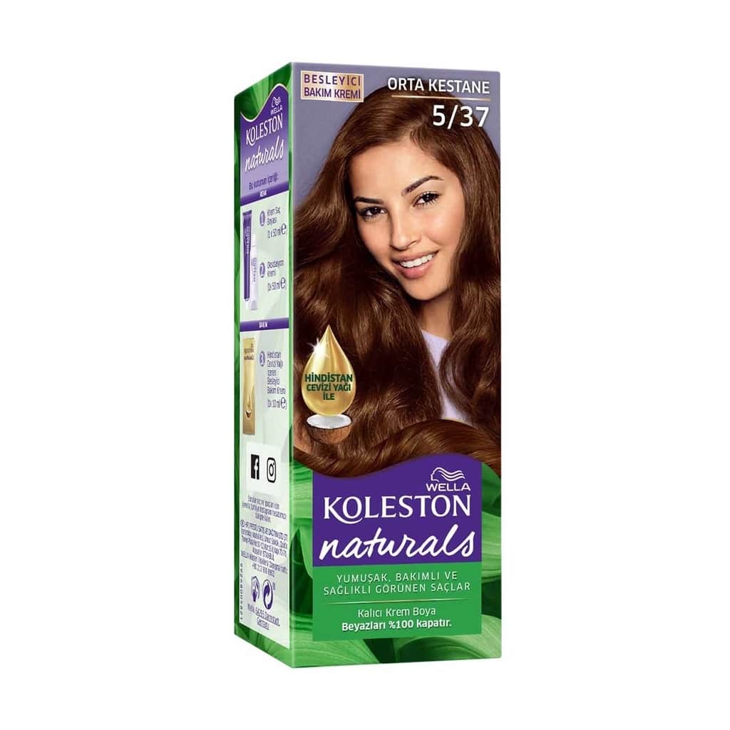 Wella Koleston صبغة شعر ويلا كولستون ناتشورالز 5/37 كستنائي متوسط - 2