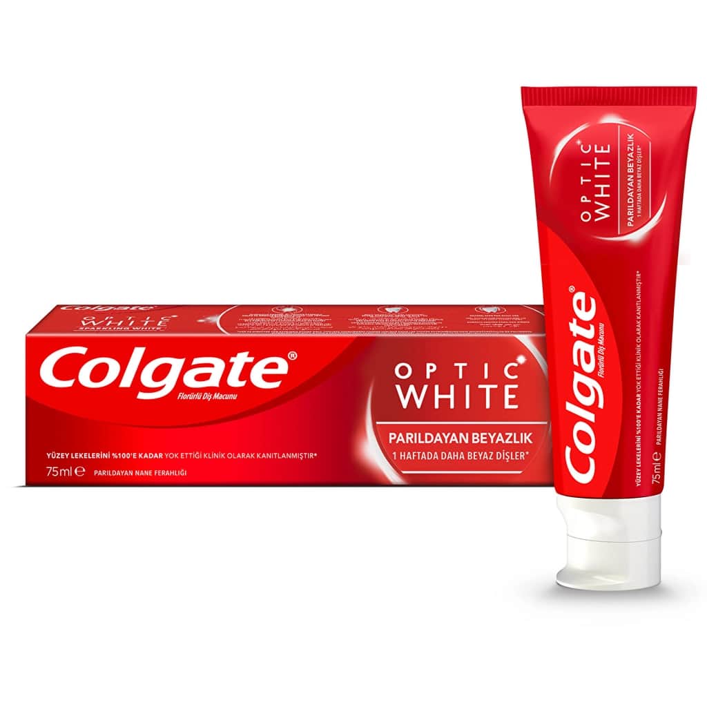 Colgate معجون أسنان كولجيت أوبتيك وايت شاينينج وايتنيس 75 مل - 2