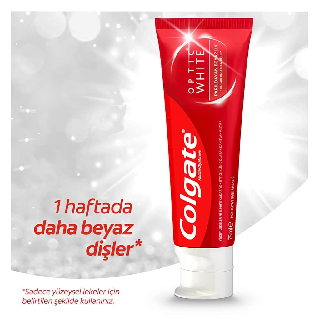 Colgate معجون أسنان كولجيت أوبتيك وايت شاينينج وايتنيس 75 مل - 3