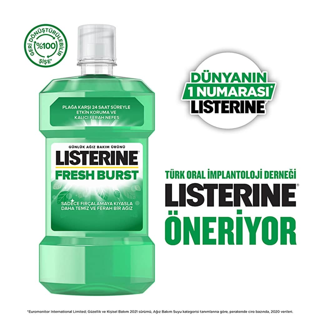 Listerine ليسترين فريش برست للعناية بالفم 500 مل - 4