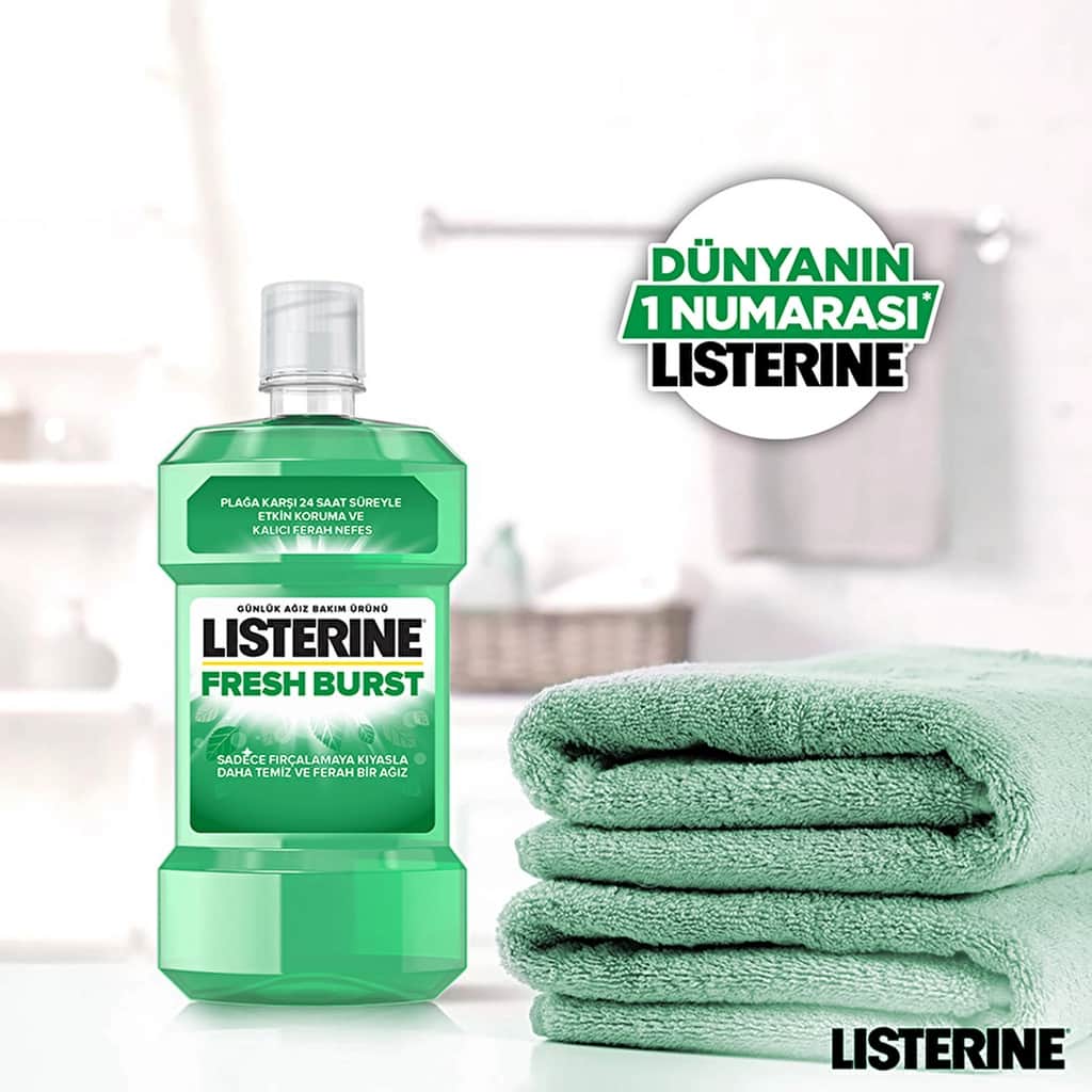 Listerine ليسترين فريش برست للعناية بالفم 500 مل - 5