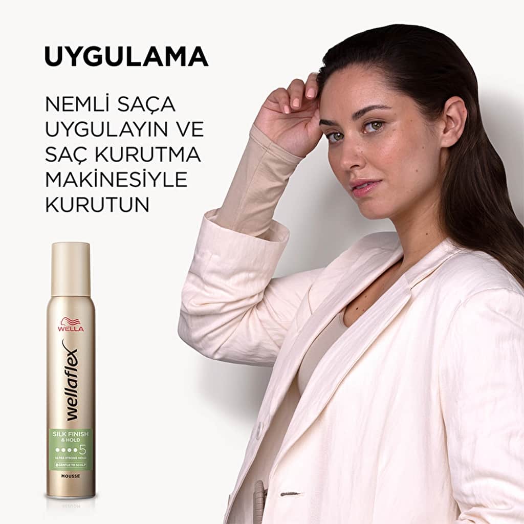 Wella Koleston موس الشعر ويلافليكس سيلك فينيش آند هولد من ويلا، تثبيت قوي للغاية، 200 مل تثبيت 5/5 - 5