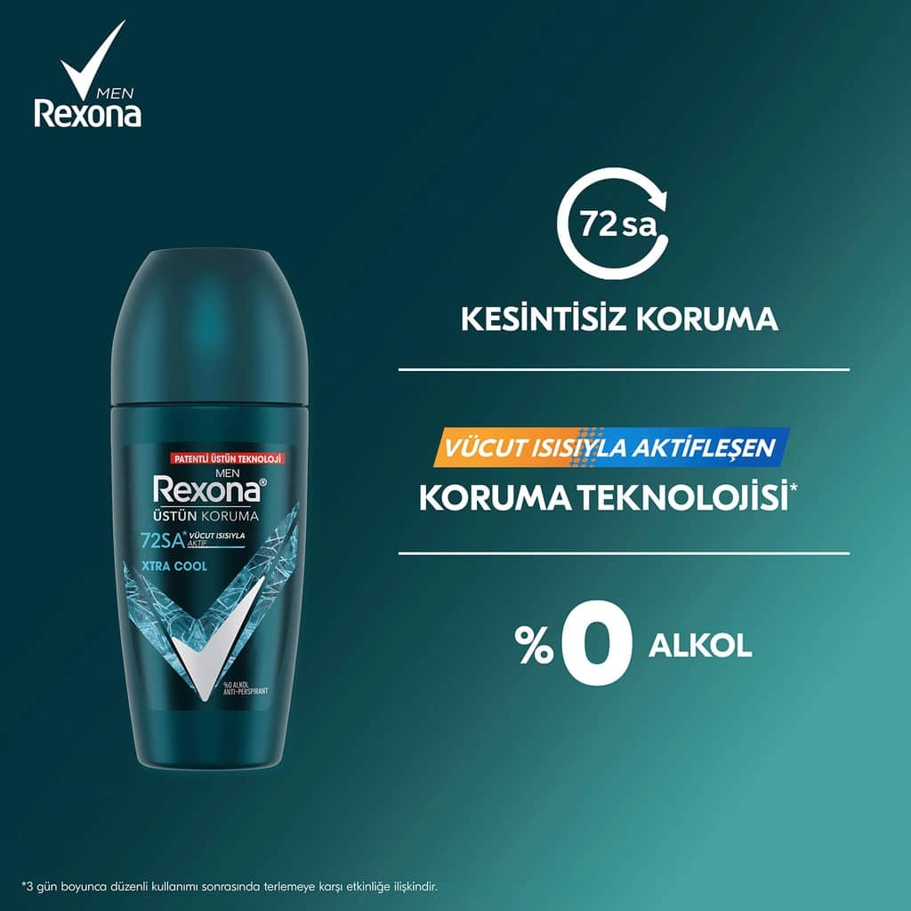 Rexona مزيل عرق ريكسونا سوبريور بروتكشن للرجال، حماية فائقة تدوم 72 ساعة، 50 مل - 5