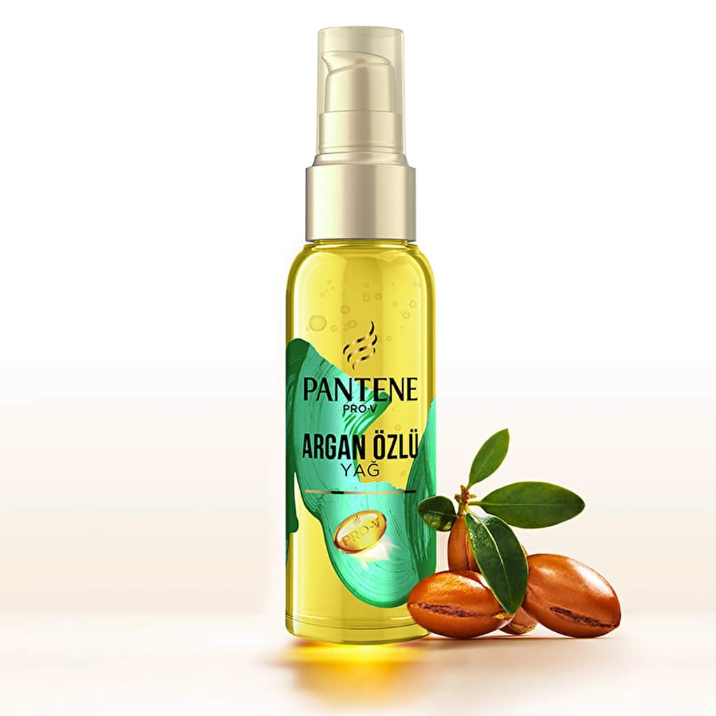 Pantene زيت بانتين برو-في للعناية بالشعر بخلاصة الأرجان ونعومة الحرير ولمعان 100 مل - 3