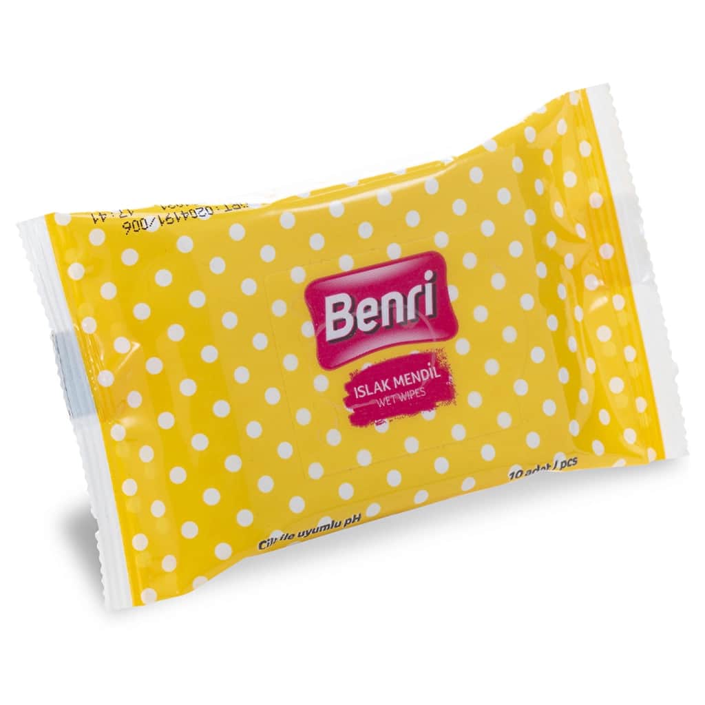 Benri مناديل بينري ميني ويت جيبية عبوة من 3 قطع - 3