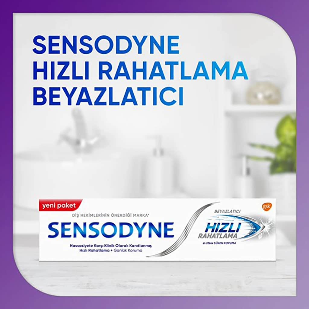 Sensodyne معجون أسنان سنسوداين سريع المفعول للتبييض 75 مل - 2