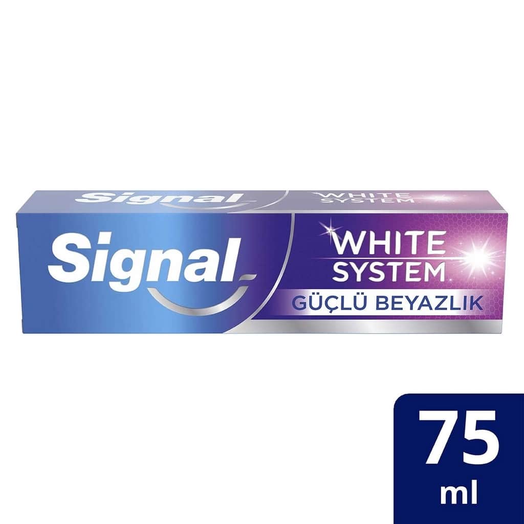 Signal معجون أسنان سيجنال وايت سيستم لتبييض الأسنان القوي 75 مل - 1