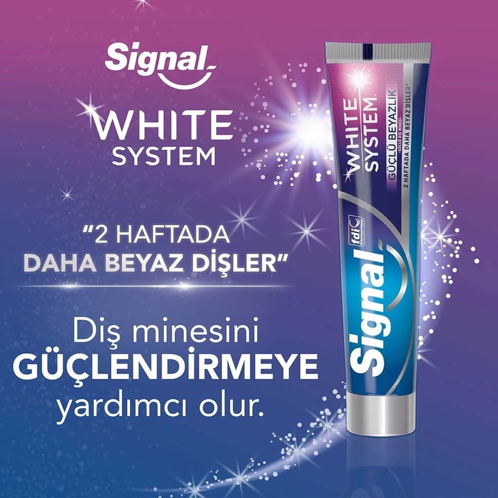Signal معجون أسنان سيجنال وايت سيستم لتبييض الأسنان القوي 75 مل - 4