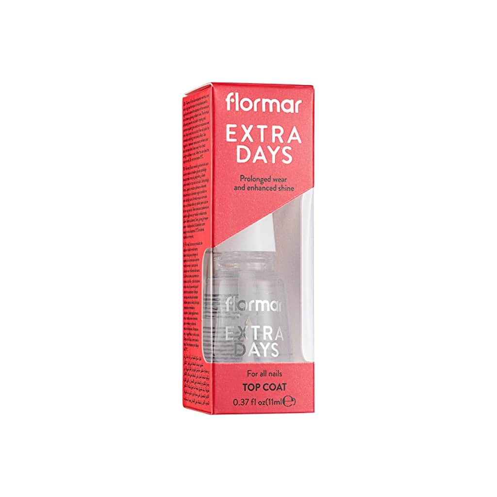Flormar طلاء أظافر فلورمار إكسترا دايز توب كوت واقي طلاء أظافر سريع الجفاف - 1