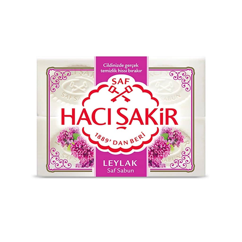 Hacı Şakir حاجي شاكر صابون صلب ليلك 4 × 150 جرام - 2