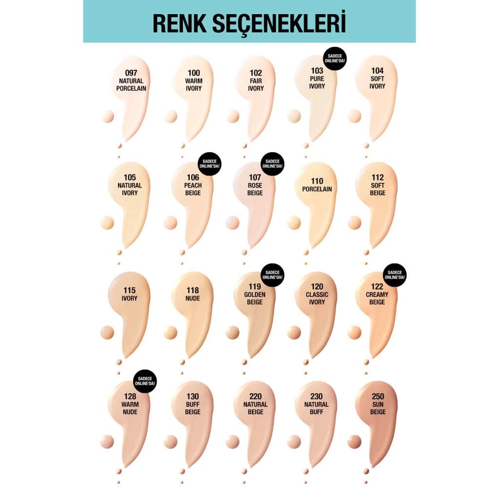 Maybelline كريم أساس فيت مي مات+بورليس من مايبيلين نيويورك، رقم 105 عاجي طبيعي - 3