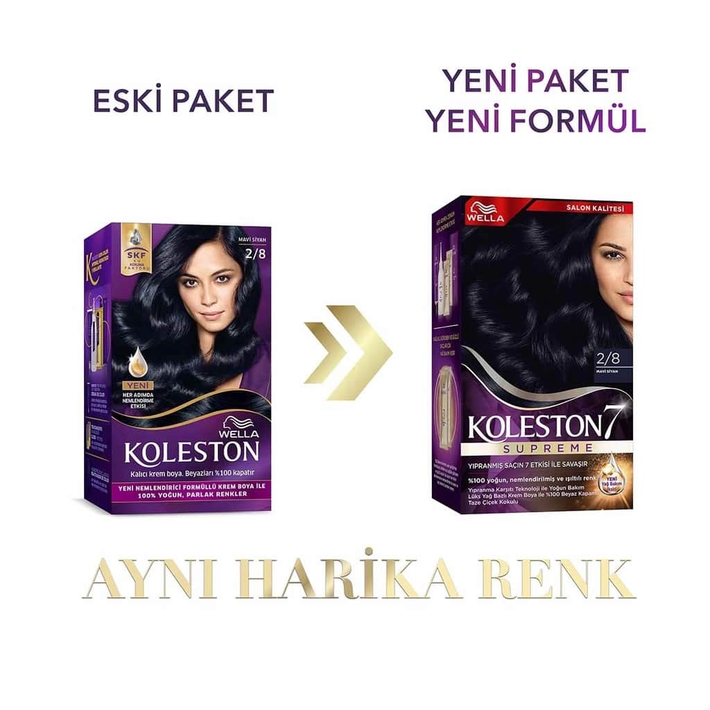 Wella Koleston صبغة شعر ويلا كولستون سوبريم 2/8 أزرق أسود - 3