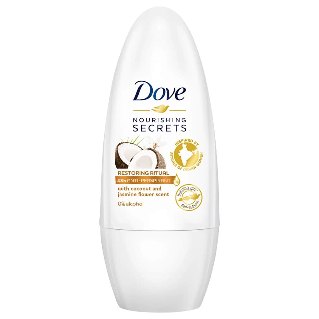 Dove مزيل عرق دوف للنساء برائحة جوز الهند رول أون 50 مل - 1