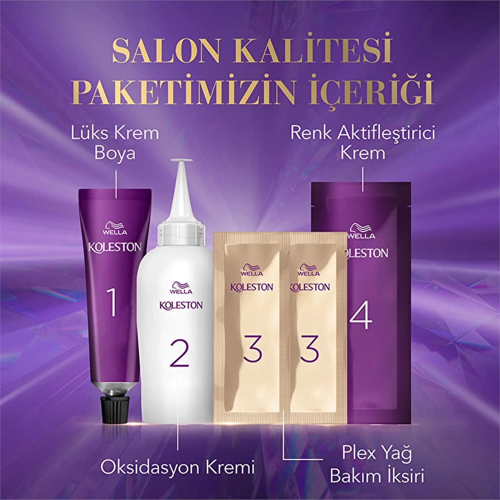 Wella Koleston مجموعة ويلا كوليستون 7 درجات لون أشقر رمادي لؤلؤي فاتح 8/18 - 5