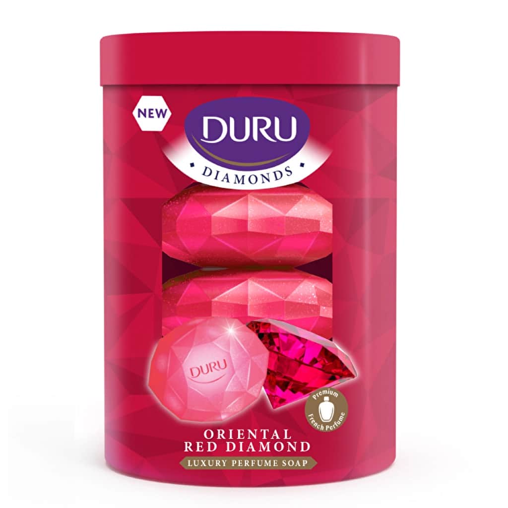 Duru صابون دورو الصلب سلسلة الماس الأحمر 360 غرام - 1