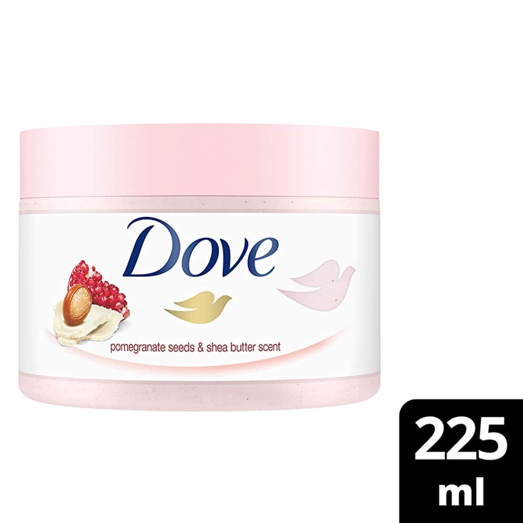 Dove مقشر الجسم دوف بالرمان وزبدة الشيا 225 مل مرطب - 1