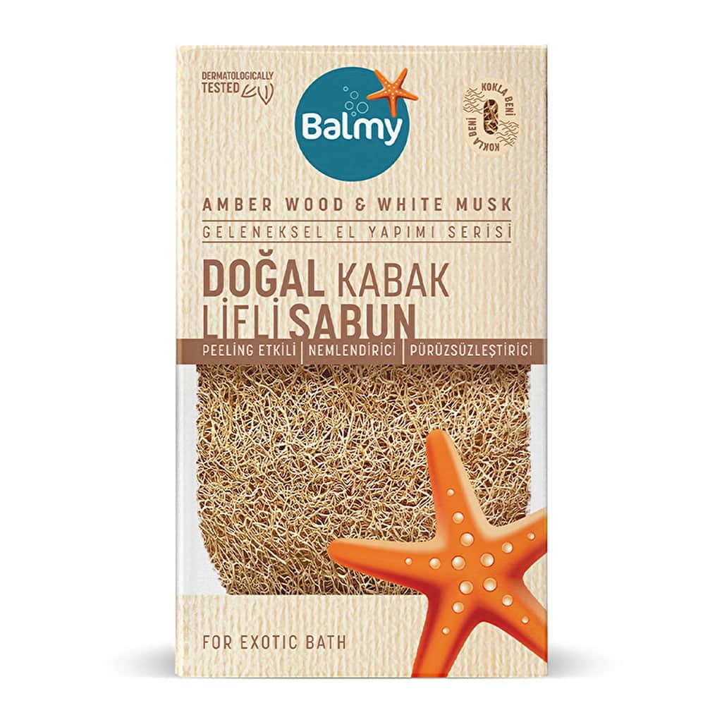 Balmy صابون ألياف اليقطين الطبيعي المنعش برائحة العنبر - 1