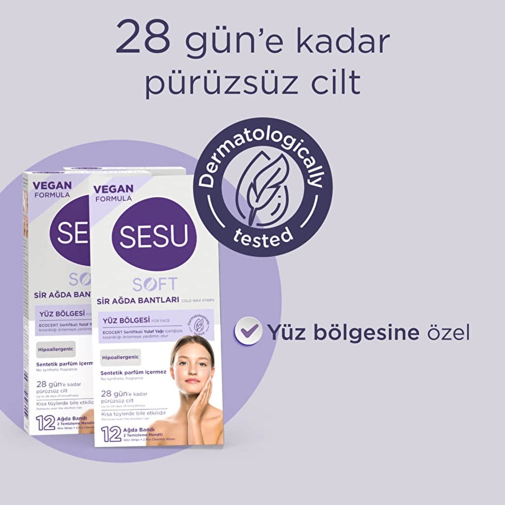 Sesu شرائح شمع الوجه الناعمة من سيسو، 12 قطعة - 5
