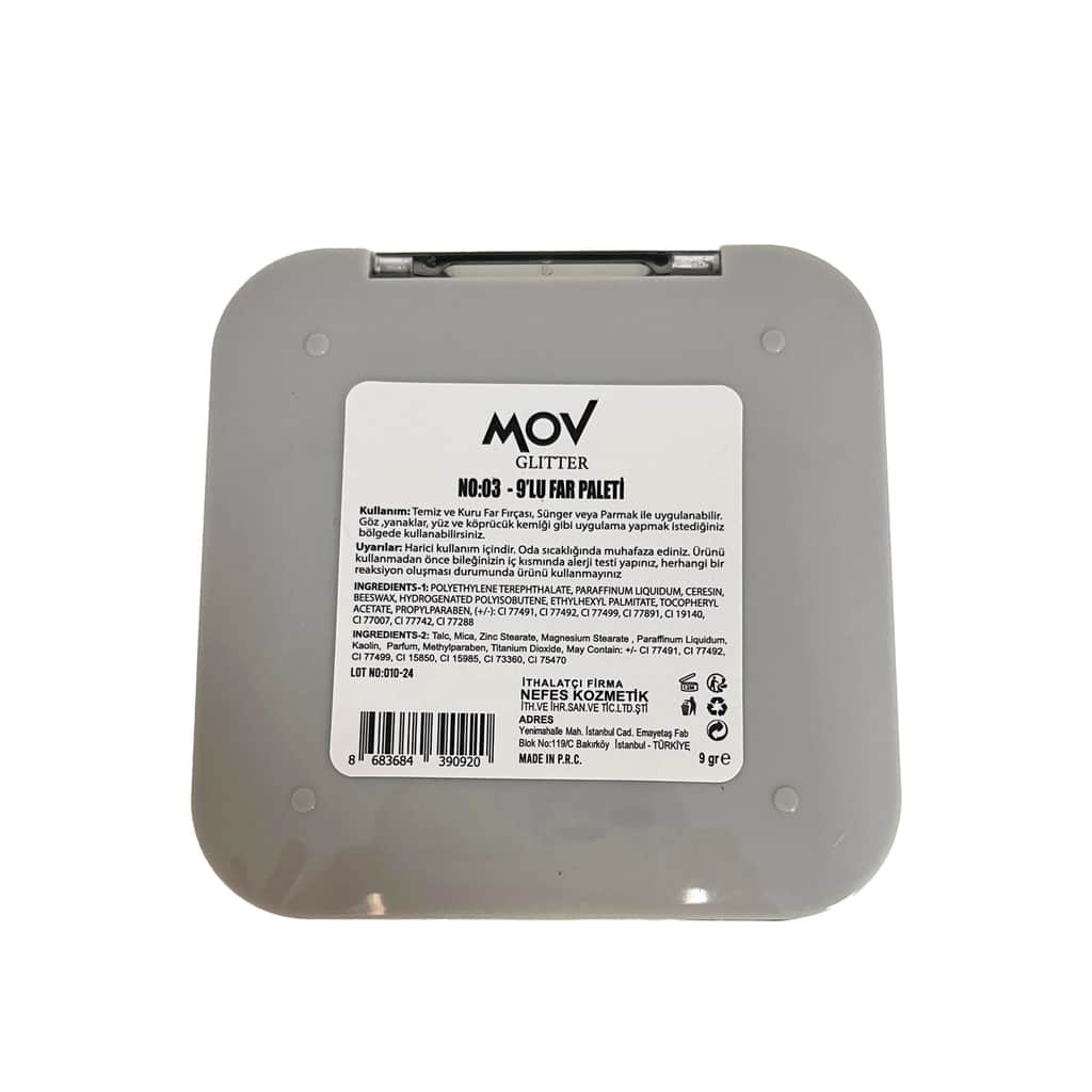 باليت ظلال عيون لامعة رقم 03 من موف MOV - 3