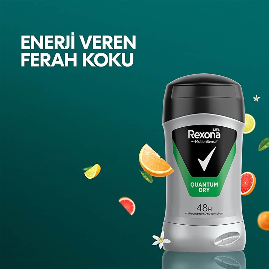 Rexona ريكسونا مين كوانتم دراي مزيل العرق رول أون ستيك 50 مل - 4