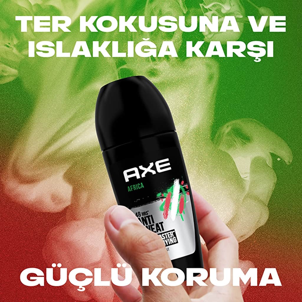 Axe مزيل عرق أكس للرجال برائحة أفريقيا الرائعة لمدة 48 ساعة، 50 مل - 3