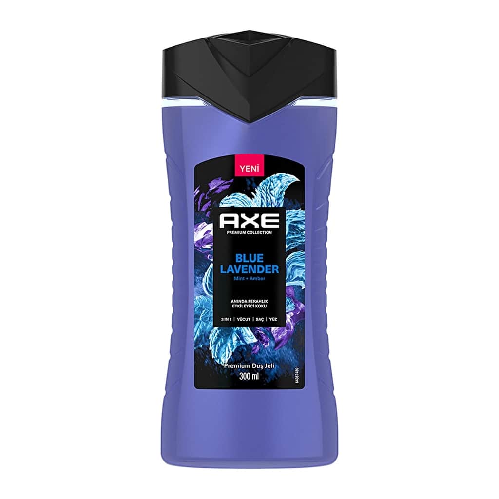 Axe جل الاستحمام أكس بريميوم كوليكشن 3 في 1 برائحة اللافندر الأزرق 300 مل - 2