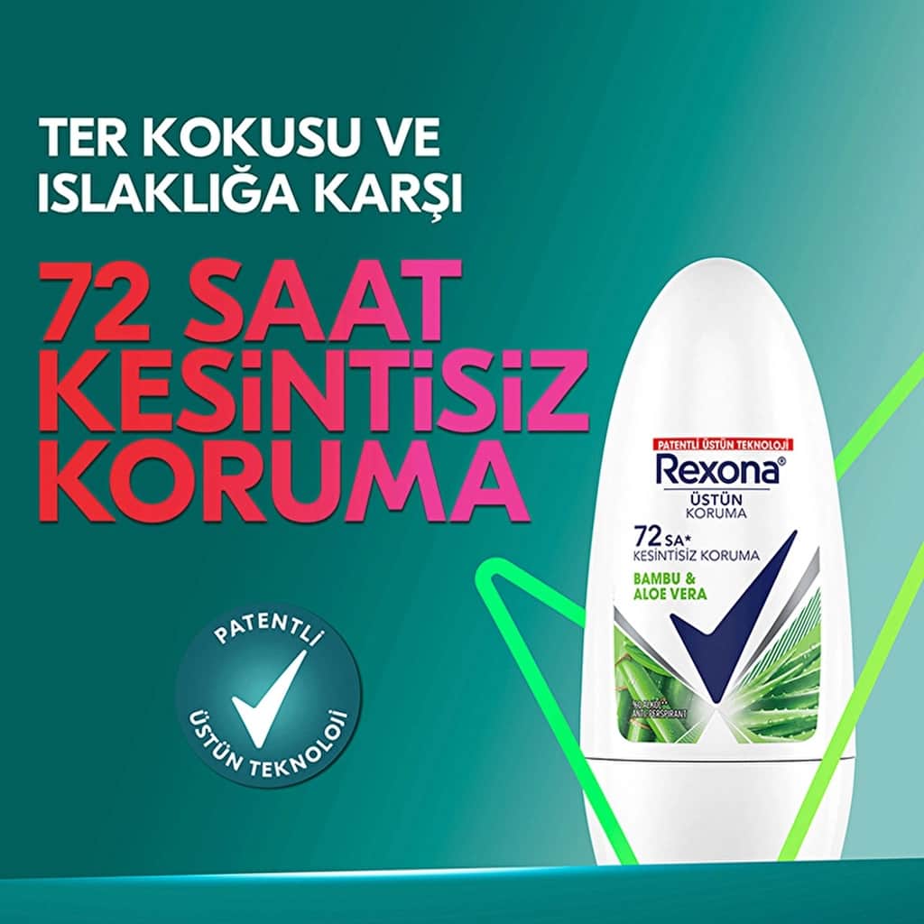 Rexona مزيل عرق ريكسونا برائحة البامبو والصبار 50 مل حماية تدوم 72 ساعة - 3