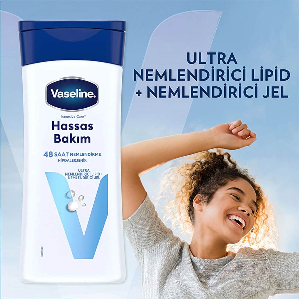 Vaseline لوشن فازلين للجسم للعناية بالبشرة الجافة والجافة جدًا والحساسة 200 مل - 6