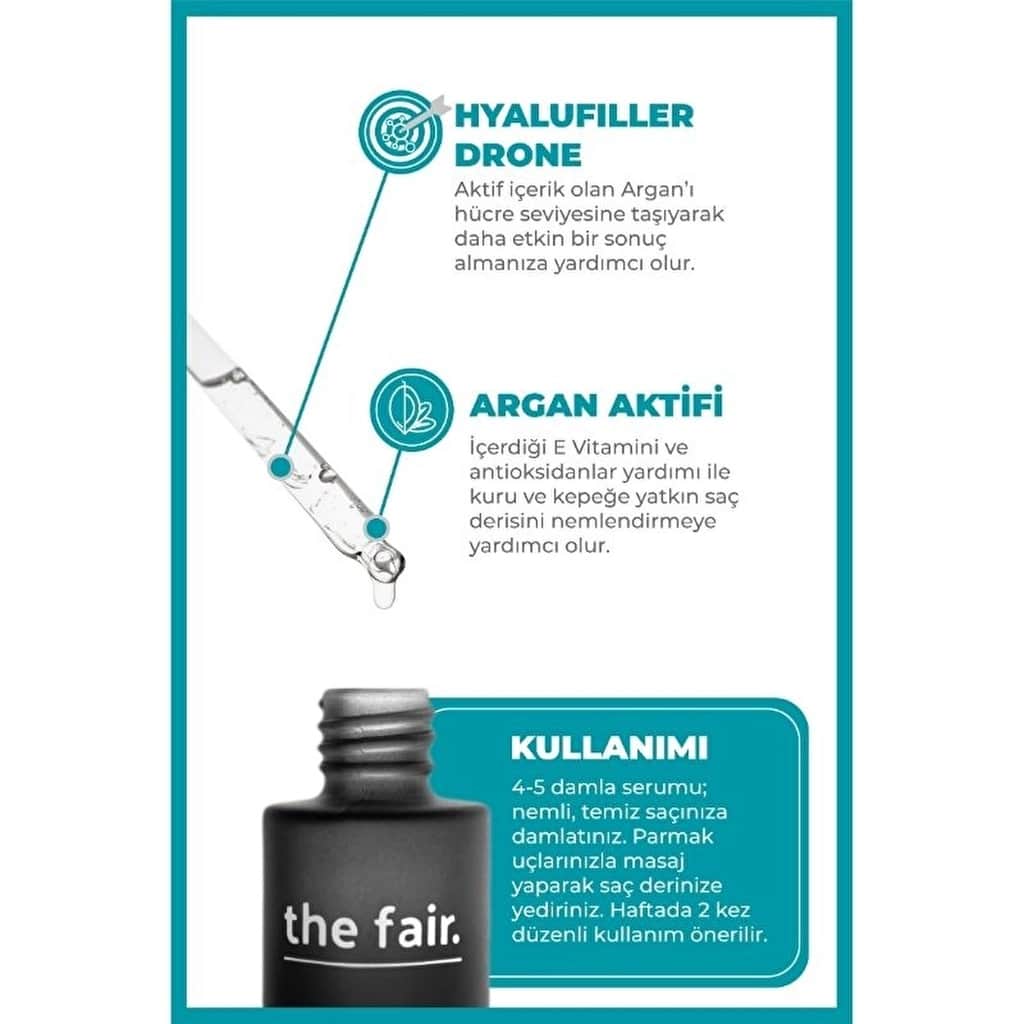 The Fair سيروم الشعر بالأرغان من ذا فير درون ٥٠ مل - 3