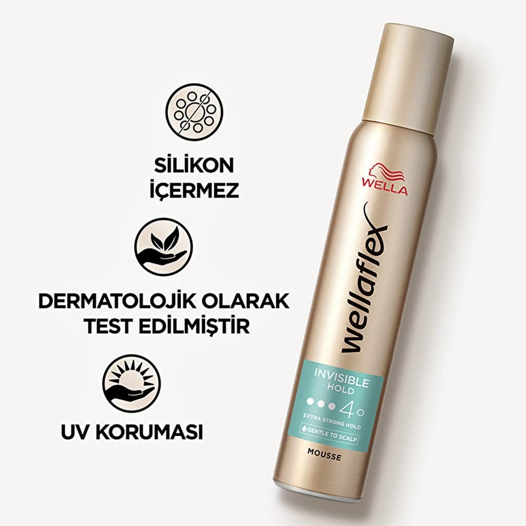 موس شعر ويلا ويلافليكس تثبيت غير مرئي قوة إضافية 200 مل Wella - 6