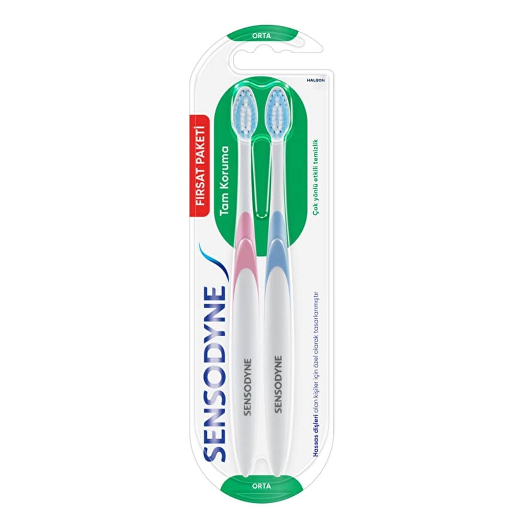 Sensodyne فرشاة أسنان سنسوداين للحماية الكاملة 1+1 - 1