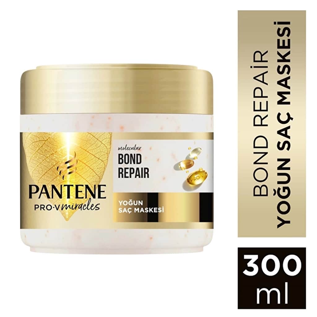 Pantene قناع بانتين برو-في ميراكلز لإصلاح الروابط الجزيئية وتجديد الشعر مع اللؤلؤ المغذي 300 مل - 1
