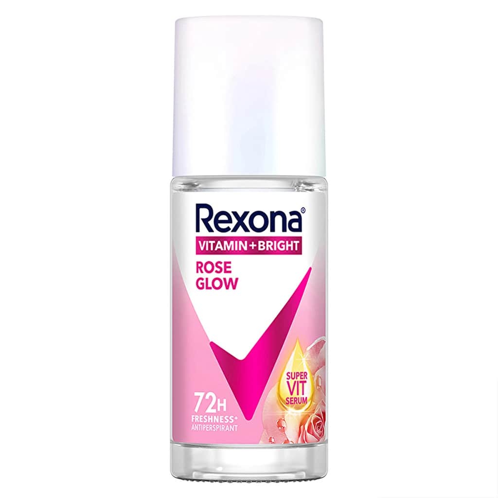 Rexona مزيل عرق ريكسونا فيتامين + برايت للنساء، رول أون، روز جلو، 45 مل - 2