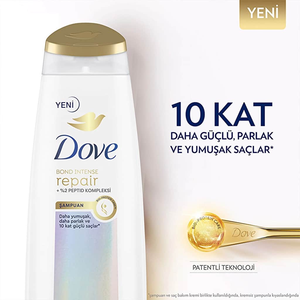 Dove شامبو دوف للعناية بالشعر بوند إنتنس ريبير + ببتيد كومبلكس 400 مل - 6
