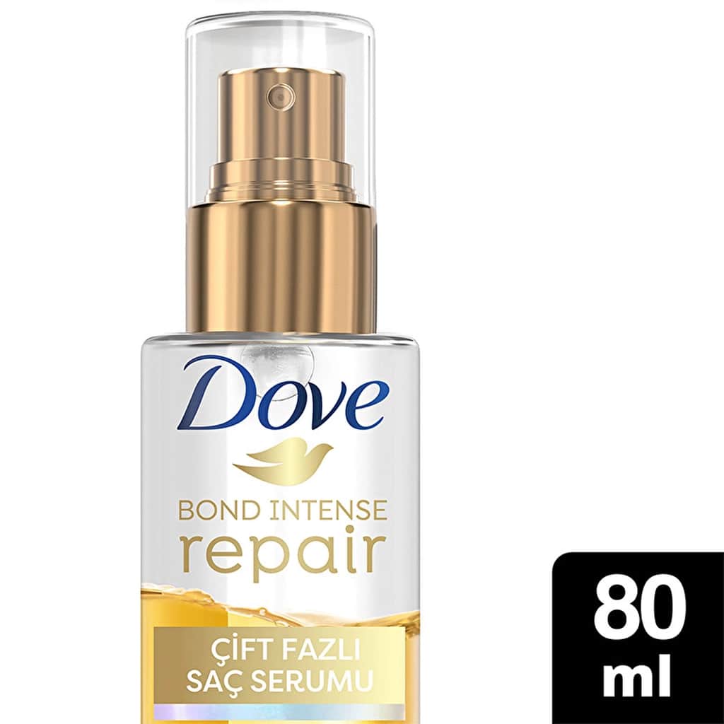 Dove سيروم دوف ثنائي المرحلة لإصلاح الشعر بعمق مع مركب الببتيد 80 مل - 1