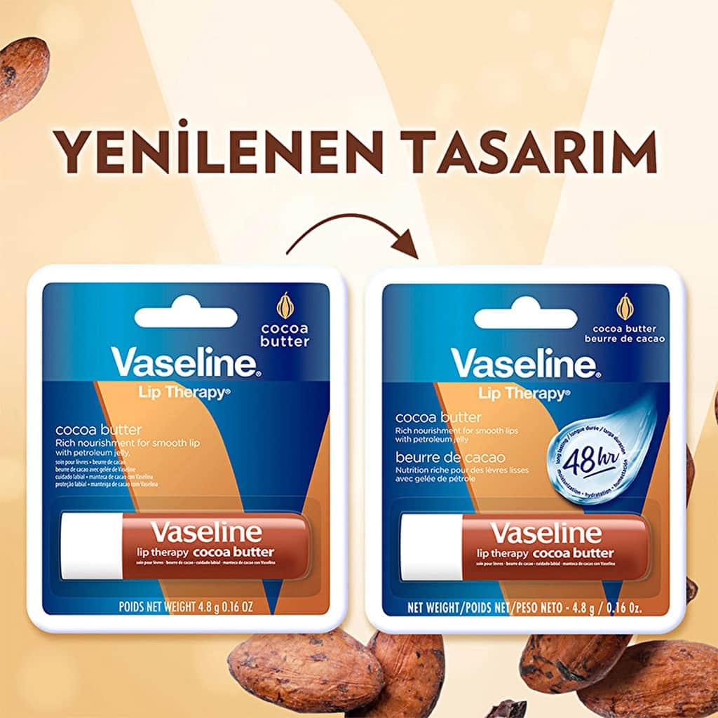 Vaseline كريم فازلين للعناية بالشفاه بزبدة الكاكاو 4.8 جرام - 5