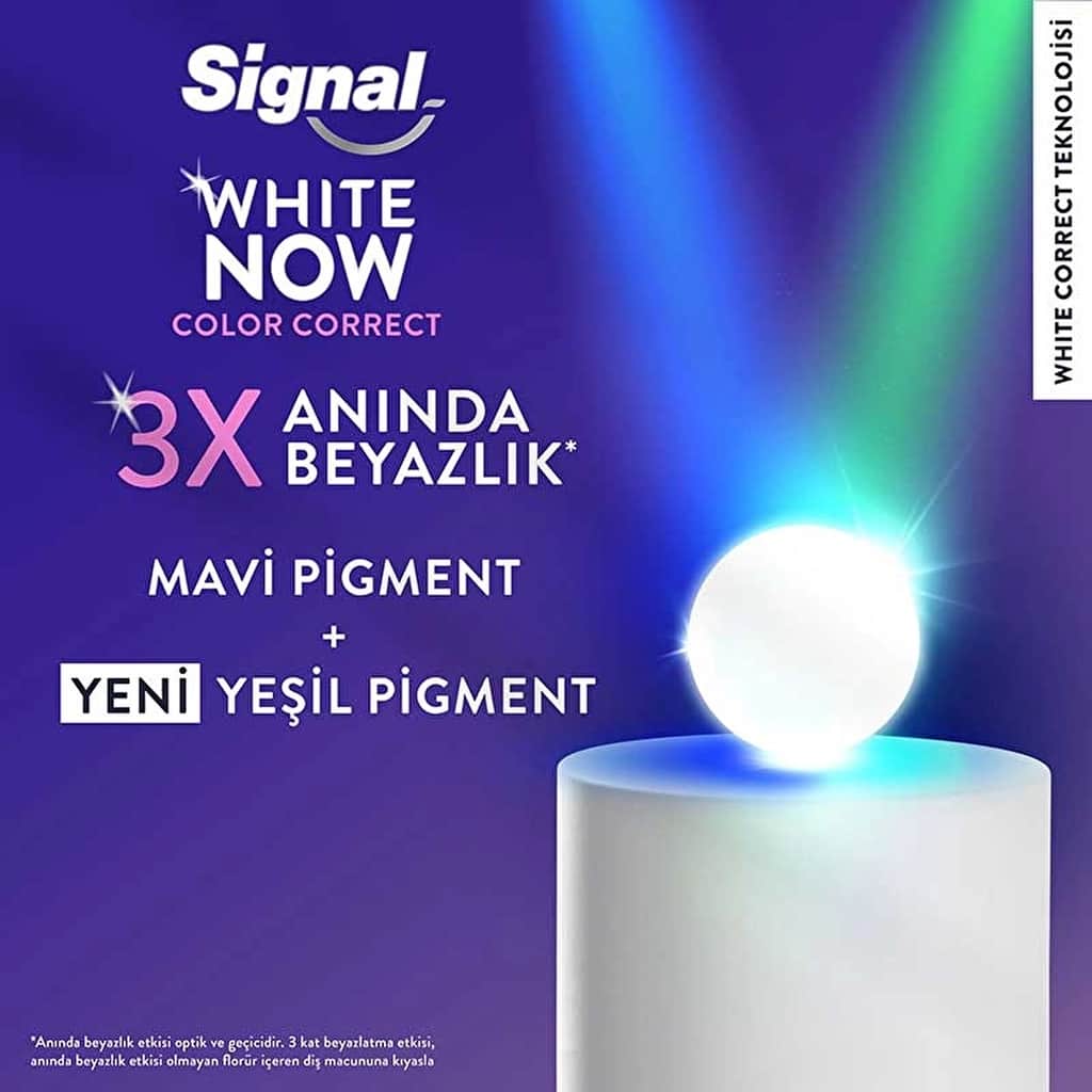 Signal معجون أسنان سيجنال وايت ناو كولور كوريكت لتبييض الأسنان يدوم طويلاً، 75 مل - 5