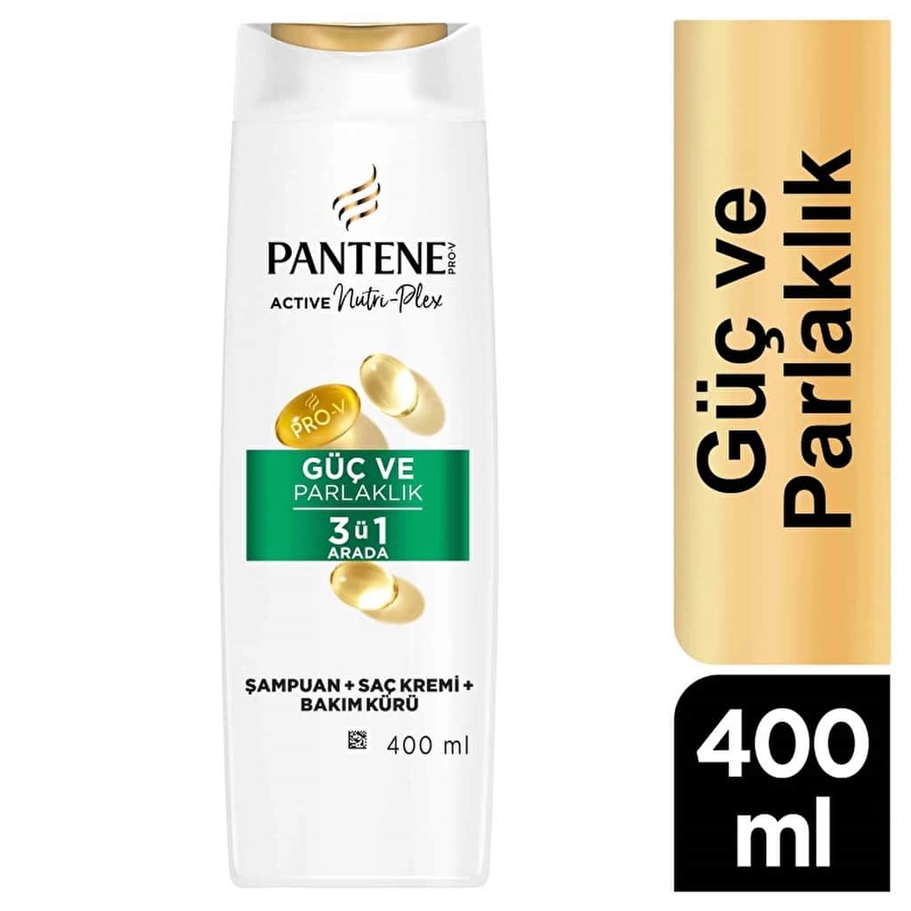 Pantene شامبو بانتين باور آند شاين ٣ في ١ ٤٠٠ مل قوة وعناية - 1