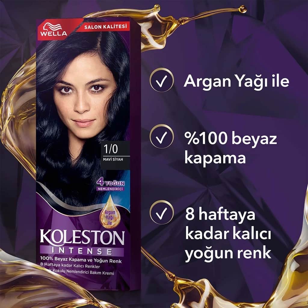 Wella Koleston صبغة شعر ويلا كولستون المكثفة 1/0 أزرق أسود - 6