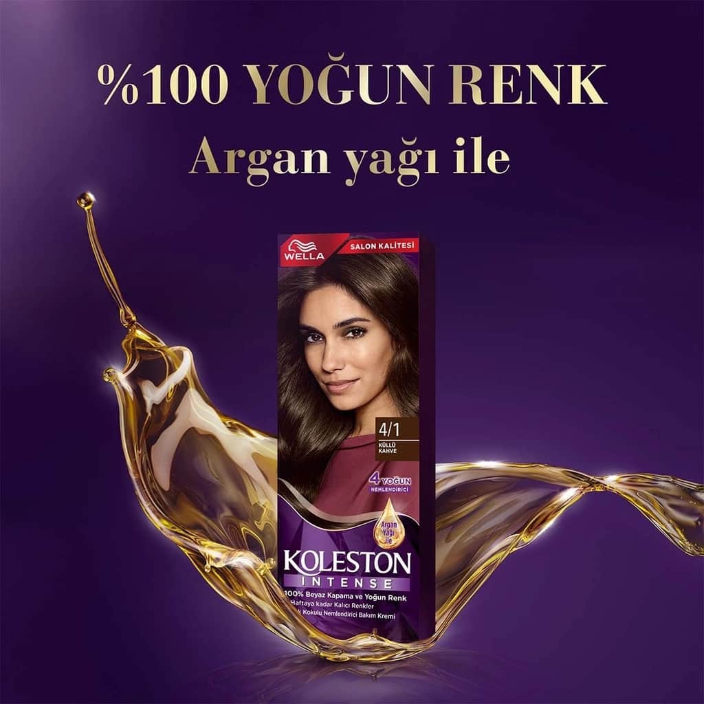 Wella Koleston صبغة شعر ويلا كوليستون المكثفة 4/1 بني رمادي - 3