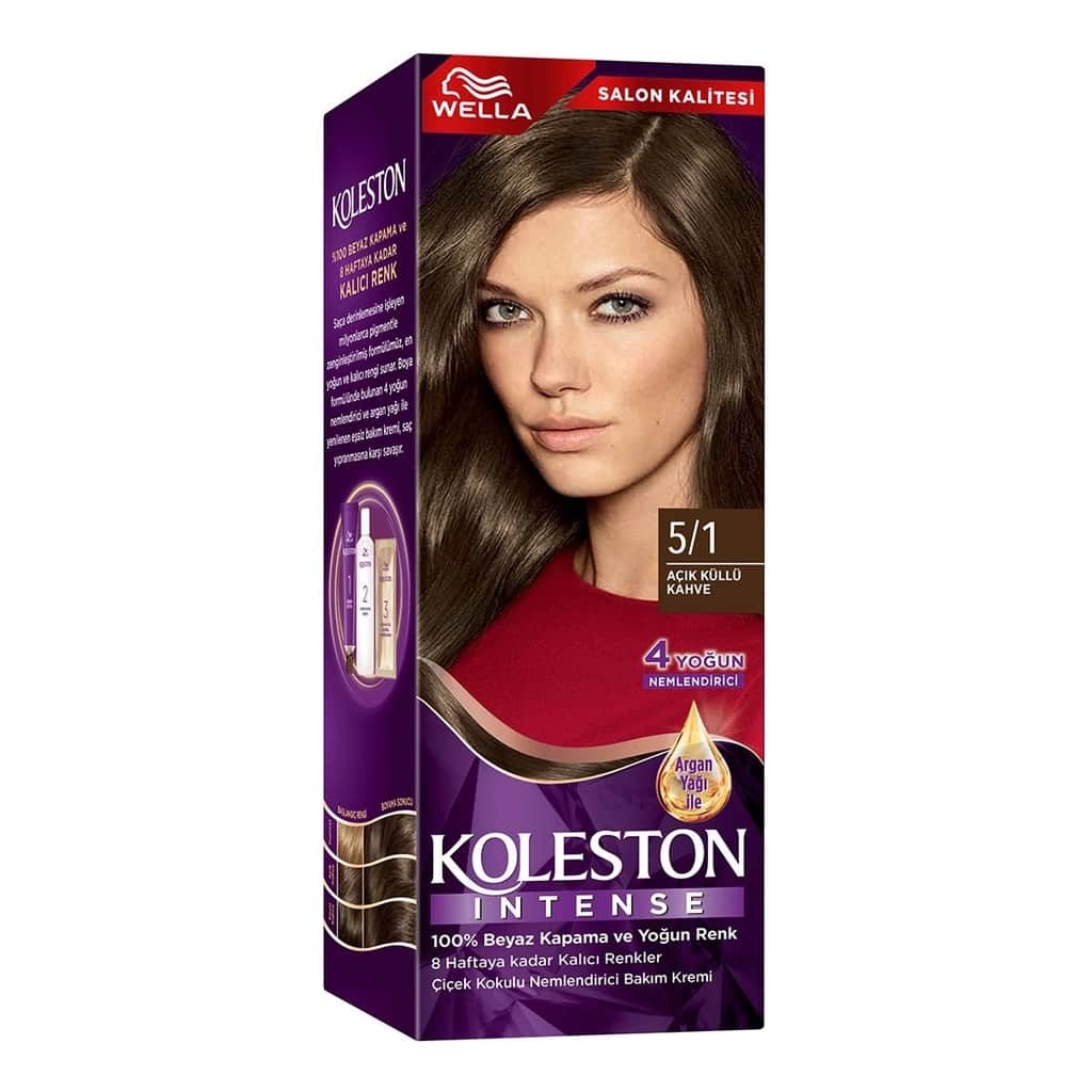 Wella Koleston صبغة شعر ويلا كوليستون المكثفة 5/1 بني رمادي فاتح - 2