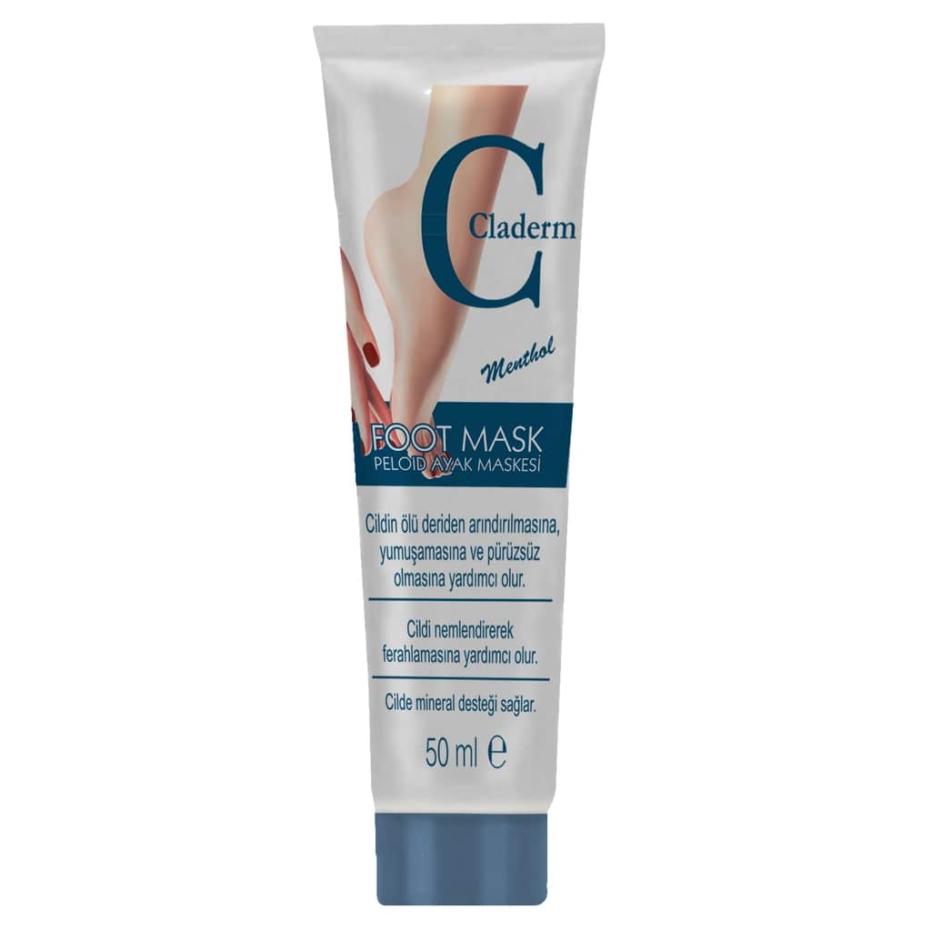 Claderm قناع الطين للقدمين من كلاديرم تيوب ٥٠ مل - 1