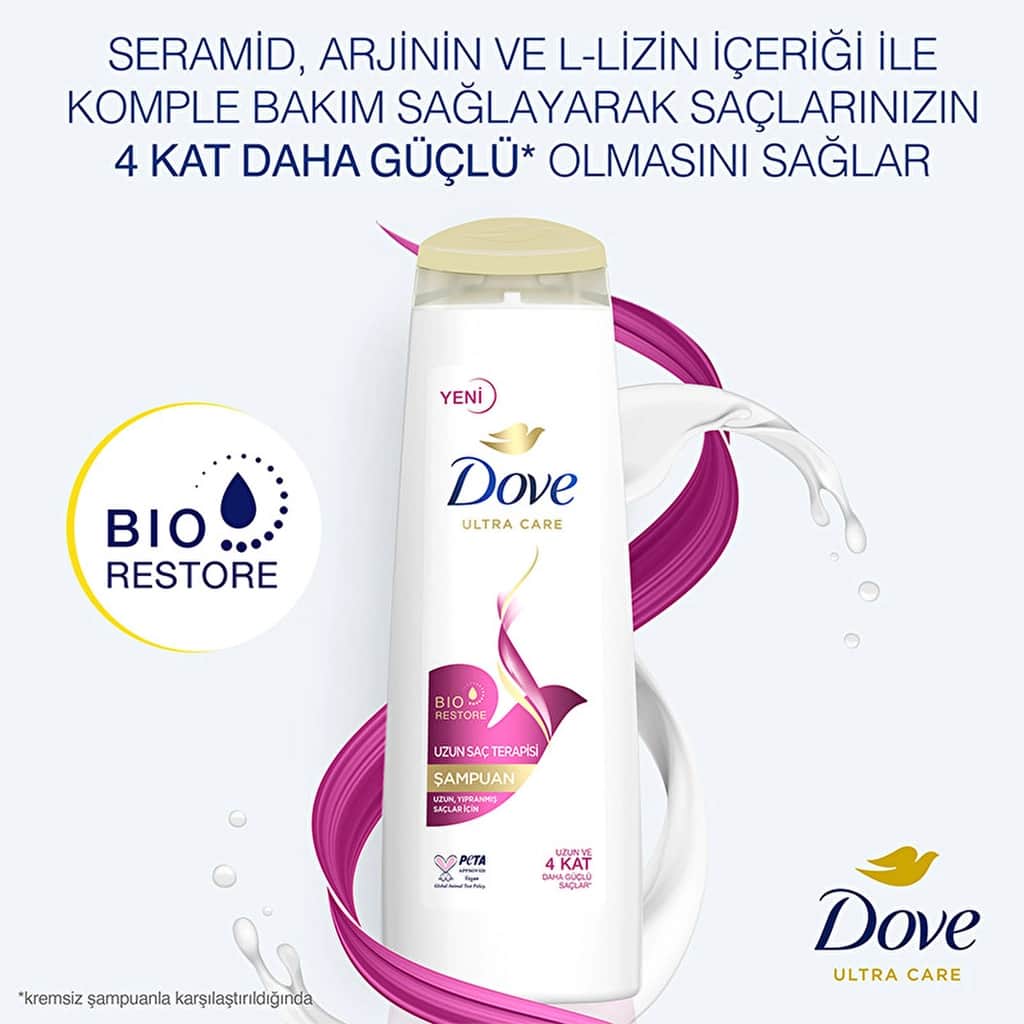 Dove شامبو دوف ألترا كير للعناية بالشعر الطويل، علاج للشعر التالف الطويل، 400 مل - 3