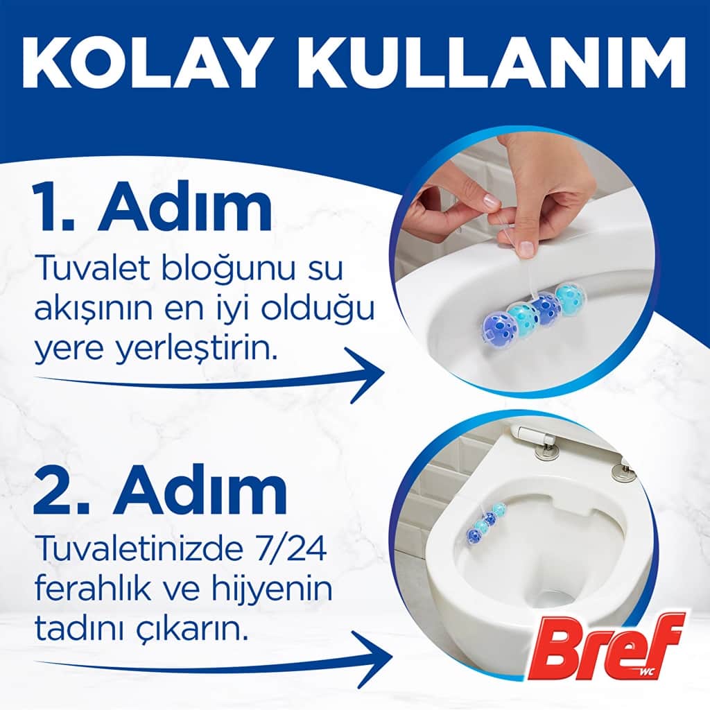 كتلة مرحاض بريف باور أكتيف أوشن ديو باك 250 شطفة Bref - 6