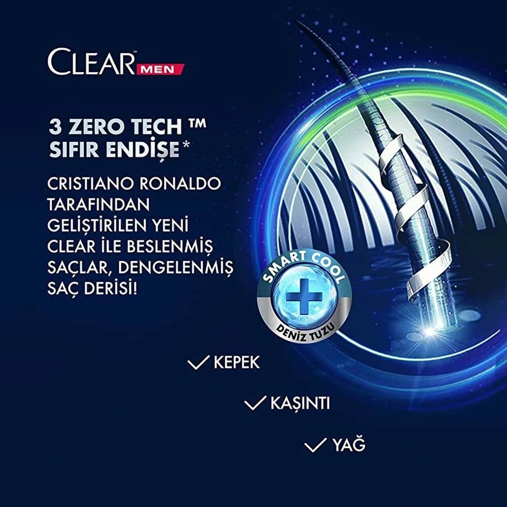 Clear شامبو كلير مين المضاد للقشرة ليجند من سي آر 7 كريستيانو رونالدو 350 مل - 4